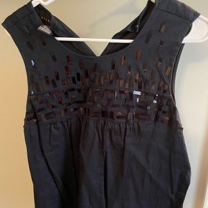 Black sparkly tank top